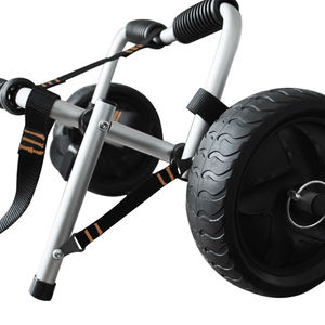 मिनी शीर्ष वियोज्य डोंगी Foldable गाड़ी कश्ती पर बैठने वाहक पोर्टेबल एल्यूमीनियम कश्ती ट्राली - Product Image 3