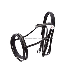 Bride de dressage en cuir de cheval de qualité supérieure de haute qualité Crystal Bling Horse Products - Product Image 1