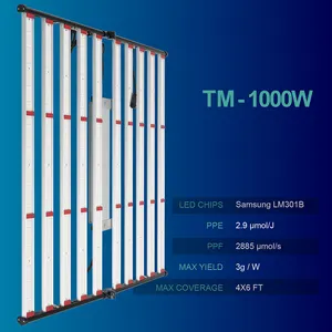 Ledグローライト温室1000W800W650W水耕栽培システム調光可能Lm301b301hEVOフルスペクトルLedグローライトバー