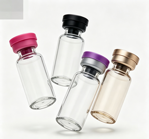 Frascos de Vidrio Transparente con Tapas de Aluminio Multicolor, Botellas de Almacenamiento de Vidrio Borosilicato Vacías de 3ml, 5ml y 10ml - Product Image 2