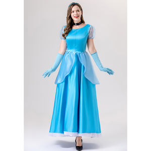 Mujeres nuevo vestido de princesa traje de escenario <span class=keywords><strong>Grimm</strong></span> cuento de hadas azul princesa disfraz Cosplay princesa vestido disfraz - Product Image 2