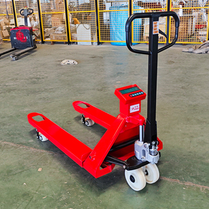 2000kg 2500kg Manueller hydraulischer Paletten hubwagen mit Waage und Drucker Hand paletten heber Elektronische Waage Trans palette - Product Image 3