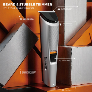 Recortadora de Barba, Nariz y Cabello Eléctrica 5 en 1 para Hombre, Ajustable de 0.5 a 20 mm, Recargable con Base - Product Image 2