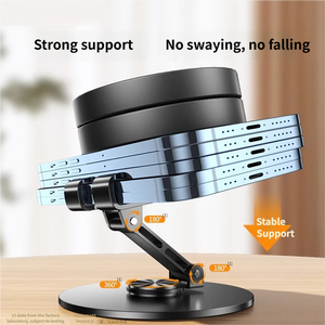 ที่วางโทรศัพท์แบบหมุนได้ 360 องศา ที่วางโทรศัพท์มือถือแบบปรับได้ ที่วางแท็บเล็ตตั้งโต๊ะ ที่วางโทรศัพท์โลหะ สำหรับไลฟ์สด Tiktok - Product Image 4