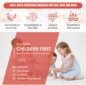 Puresun Ingrosso OEM <span class=keywords><strong>Pigiama</strong></span> Ecologico Casual per Bambini, Completo <span class=keywords><strong>Estivo</strong></span> Traspirante in Cotone e Bambù, Pigiami per Ragazze - Product Image 4