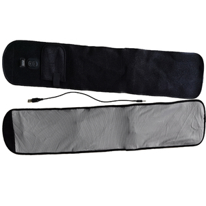 Barato cuerpo cuidado de la salud masaje vientre grasa pérdida de peso belleza vientre vibración masaje cinturón negro fibra de carbono cintura masajeador 5V - Product Image 1