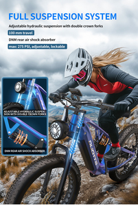 Великобритания ЕС склад Duotts E26 толстый электровелосипед MTB Электрический горный велосипед Гибридный Электронный велосипед Bicicleta Electrica De Montana - Product Image 5