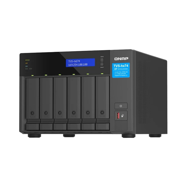 QNAP TVS-h674T 6-Bay Enterprise-Class High-Capacity Network Storage NAS New & Used Stock with USB & SSD Interface