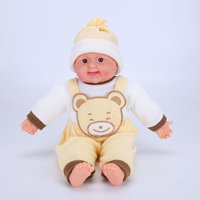 Muñeca de Vinilo de 30CM con Voz para Cantar, Juguete Infantil, Muñeca de Simulación Creativa para el Cuidado del Bebé, Muñeca de Simulación para el Entrenamiento del Cuidado del Bebé