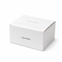 Boîte à languette écologique, emballage en carton ondulé recyclable avec marquage personnalisé pour la livraison de produits en ligne