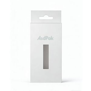 Emballage de cartouche en papier d'art imperméable imprimé sur mesure avec fenêtre transparente, gaufrage, impression offset - Product Image 1