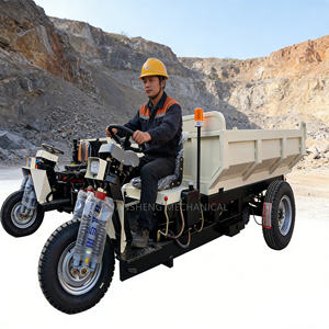 Мини-самосвал HuanSheng 4000 кг, высококачественный трехколесный грузовой трицикл для горных работ и тоннелей - Product Image 2