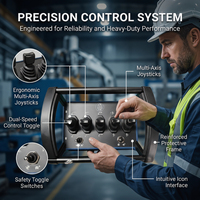 Kit de Control Remoto para Grúa, Telecomando con Centralina para Grúa, Conjunto de Control Remoto por Radio, Unidad de Control Remoto para Grúa Hidráulica, 12v 24v