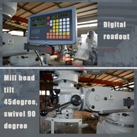 Fraiseuse universelle X6323/X6325/X6330, Machine à fraiser avec base flexible/intelligente, Servo, tourelle