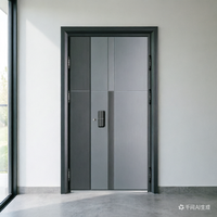 Porte d'entrée en acier de sécurité - Isolation phonique haute performance 40 dB, design personnalisé de luxe pour appartements