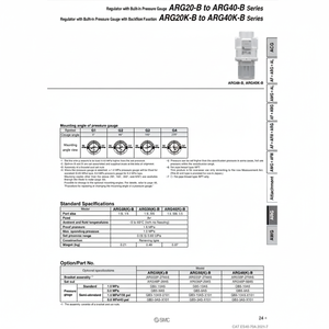 Régulateur de pression ARG40-04G1H-B SMC Pneumatics - Product Image 1