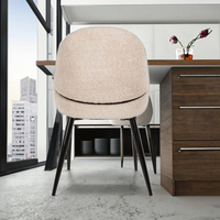 Tabouret moderne en velours rembourré pour îlot de cuisine Tabouret en métal pieds pour petit-déjeuner Bar Salle à manger Hôtel Réception Café Utilisation