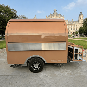 Remorque de vente alimentaire mobile 2,5 m, camion de crème glacée, remorque à café, chariot de vente de hot-dogs mobile, remorque de vente de boissons - Product Image 1