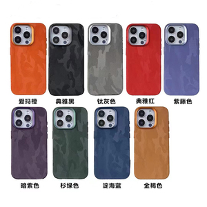 Kết cấu <span class=keywords><strong>retro</strong></span> da PU trường hợp nam châm bìa cho <span class=keywords><strong>Iphone</strong></span> 13 14 15Promax cho <span class=keywords><strong>Iphone</strong></span> 15 ngụy trang da từ trường hợp - Product Image 1