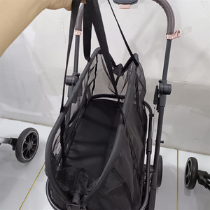 รถเข็นสัตว์เลี้ยงพับได้กลางแจ้งสไตล์ใหม่รถเข็นใส่สัตว์ขนาดเล็กสำหรับการท่องเที่ยวและช้อปปิ้งการผจญภัย - Product Image 3