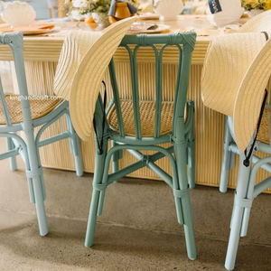 Silla Infantil de Ratán Hecha a Mano de Estilo Boho Moderno, Diseño Seguro para Uso en Cocina al Aire Libre, Muebles Infantiles de Mimbre Natural Ecológicos - Product Image 1