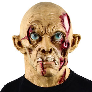 Korku zombi maske cadılar bayramı terör yaşlı adam kostüm Prop perili ev gizli odası kaçış Cosplay zombi başlık - Product Image 4