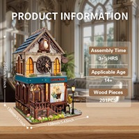 Hamaileon Puzzle 3D interactif, Décoration murale, Maison à coucou magique, Modèle de nichoir en bois avec fonction alarme, Artisanat, Cadeau pour les fêtes