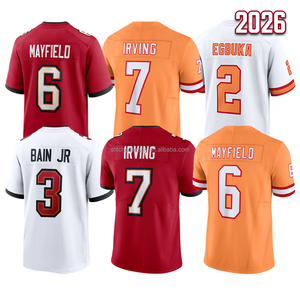 Maillot de football pour homme 2026 de haute qualité, cousu, tailles S-3XL, Baker Mayfield, Bucky Irving, Emeka Egbuka, Rueben Bain Jr. - Product Image 1