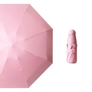 Promocional Outdoor Custom Pocket Umbrella Rain Mini Capsule Umbrella Com Impressão Do Logotipo