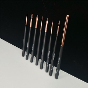 Professional Nail <b>Brush</b> Factory Wholesale Customization OEM/ODM Nail <b>Brush</b> High Quality Wooden Rod Nail <b>Round</b> Head Pen - Product Image 5