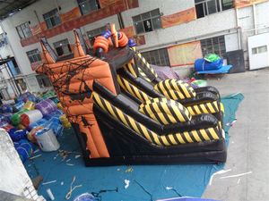 Tobogán de <span class=keywords><strong>castillo</strong></span> hinchable inflable TÓXICO con bolsa de aire Torre de salto de aterrizaje Juego de Deportes de salto inflable de salto de acantilado inflable - Product Image 5