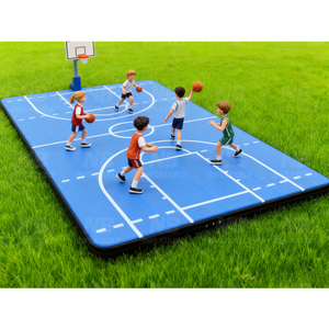 Tapis de gymnastique gonflable Airtrack en PVC imperméable pour le basketball et la gymnastique, avec pompe à air, taille personnalisée, DWF Air Track Gym gonflable - Product Image 2