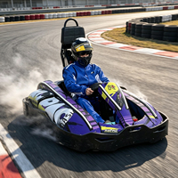 Go Kart Eléctrico de Alta Velocidad de 4000W para Adultos y Adolescentes, 72V, Motor Central, Carreras de Derrape, 70 km/h