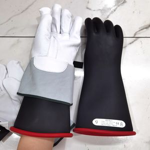 Venta caliente 7.5KV Prueba de golpes Dieléctrico Clase 1 Guantes de trabajo aislados de alto voltaje eléctrico - Product Image 3
