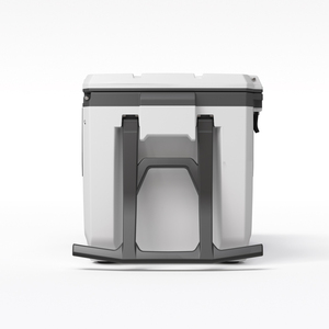 Glacière portable OEM 55QT moderne à injection, <span class=keywords><strong>double</strong></span> compartiment avec roues et poignée télescopique pour pique-nique et camping - Product Image 5