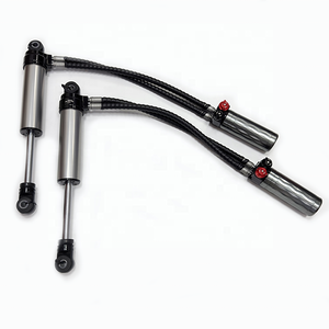 Amortisseurs Pajero à double <span class=keywords><strong>circuit</strong></span> d'huile, réglables en compression et rebond sur 12 positions, noir + rouge - Product Image 4