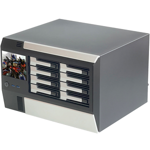8베이 핫스왑 NAS 케이스 12Gb <span class=keywords><strong>Mini</strong></span> SAS 백플레인 서버 섀시 듀얼 USB3.0 MATX/ITX 지원 300W 80PLUS FLEX <span class=keywords><strong>PSU</strong></span> 포함 - Product Image 2