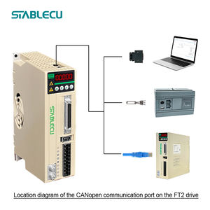 Controlador CNC de 5 ejes de 220V, servomotor síncrono de CA pequeño, 400W, 1KW para máquina de resorte, Control PLC trifásico - Product Image 2