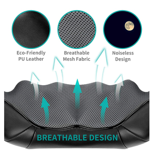 Masajeador de cuello y hombros de nuevo diseño, masaje de amasado profundo para cuello, hombros y espalda con función de calentamiento - Product Image 3