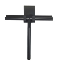 Limpiacristales de silicona negro de nuevo estilo para baño, accesorios de baño, limpiador de vidrio, escobilla para ducha, raspador de cristales para ventanas