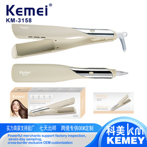 Lisseur de cheveux Kemei avec plaque de 3 cm, ions négatifs, fer à lisser électrique avec réglage de la température pour un usage domestique - Product Image 5