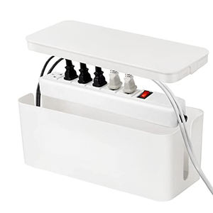 JRCブランドプラスチック多機能ケーブル管理ボックス2パックケーブルオーガナイザーソケットコードオーガナイザー白大型コードL/<span class=keywords><strong>M</strong></span>/Sモデル - Product Image 4