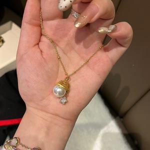 Collar de Plata Pura S925 con Colgante de Manzana Cepillada y Cadena de Caja, Sensación de Lujo de Alta Gama, Colgante de Fruta de los Deseos para Usar en la Clavícula - Product Image 5