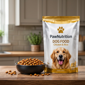 Pet Food Packaging Stand Up <b>Pouch</b> <b>Laminated</b> BOPP Heat Seal Flexo Printing Custom Order Food Grade PawNutrition Dog Food Chicken - Product Image 3
