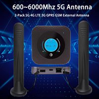 Antenne de base magnétique 12dBi TS9 Antennes de communication externes 5G 4G LTE 3G GPRS GSM 600 ~ 6000Mhz