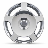 Nouvelle jante en alliage d'aluminium forgé à 3 branches, chromée intégrale, avec logo personnalisé, pour voiture, 18-22 pouces, 5x114.3, pour rétrofit/amélioration