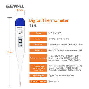 Chuyên Nghiệp Y Tế Kỹ Thuật Số Nhiệt Kế Nhà Sản Xuất Kỹ Thuật Số <span class=keywords><strong>LCD</strong></span> Nhiệt Kế Lâm Sàng Nhiệt Kế - Product Image 4