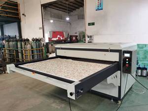 Presse à chaud pneumatique automatique 120*180cm, 1 face, 2 stations, pour housses de <span class=keywords><strong>couette</strong></span>, matelas, couvre-lits, tapis, tissus, pantalons et sweats à capuche - Product Image 5