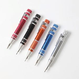Stylo tournevis de précision magnétique pour techniciens, 8 en 1, en alliage d'aluminium, mini tournevis mécanique, multi-outils - Product Image 3