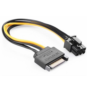 Sata 15Pin To 6Pin <b>Power</b> <b>Adapter</b> Cable For Graphics Card Pc <b>Power</b> Supply Connector - Product Image 3